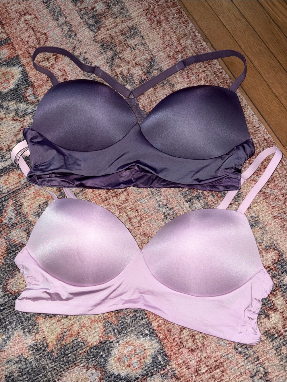 Victoria’s Secret Lavender and Plum Bras size Large